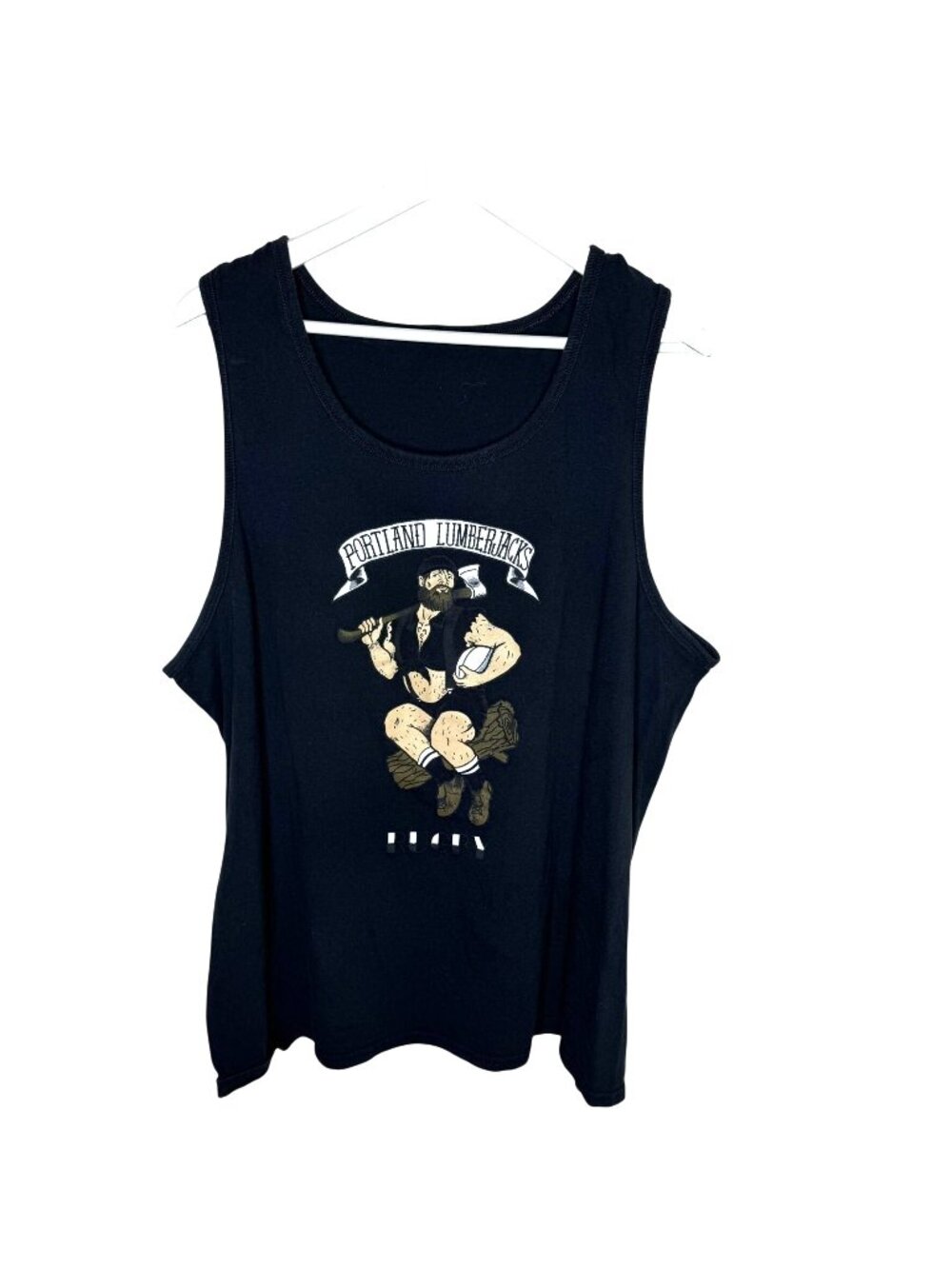 Portland Lumberjacks Rugby Team Black Tank Top, Sports Memorabilia, Size XL
